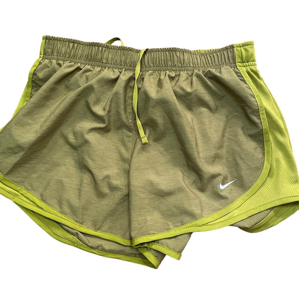 Nike Dri-Fit Tempo Brief Lined Womens Running Shorts green XS